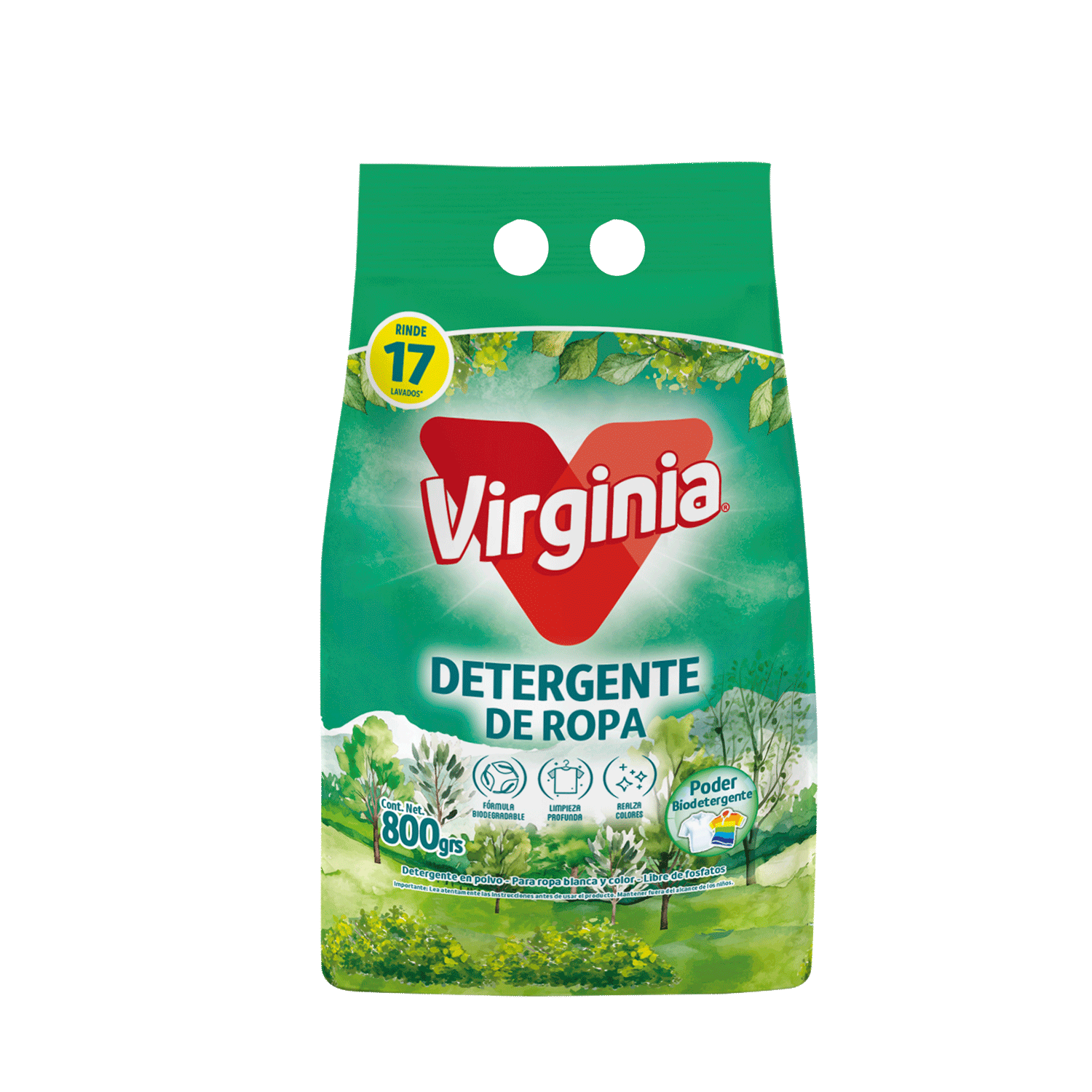 Virginia Detergente Polvo 800G 18Unxcj Un