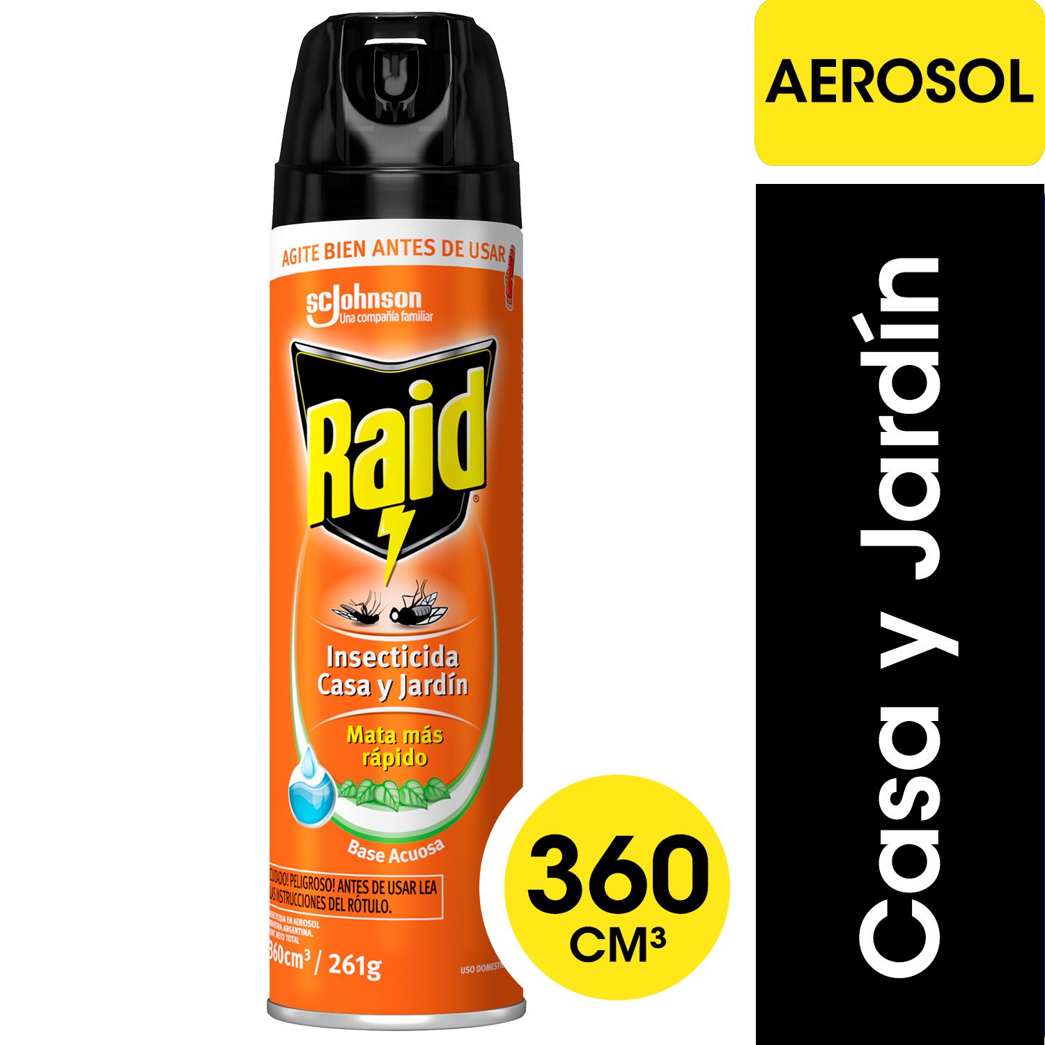 Raid Casa Y Jardin Aerosol 360Cc