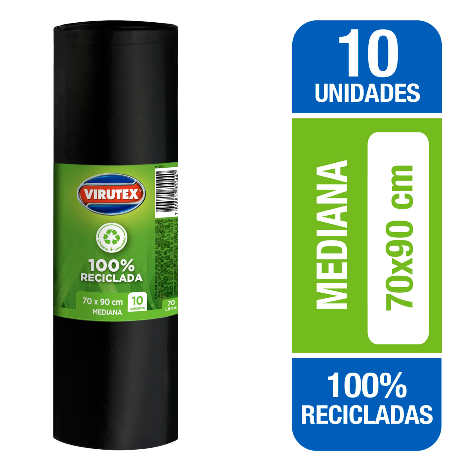 Bolsas De Basura Eco Rollo 50X55 20U Virutex