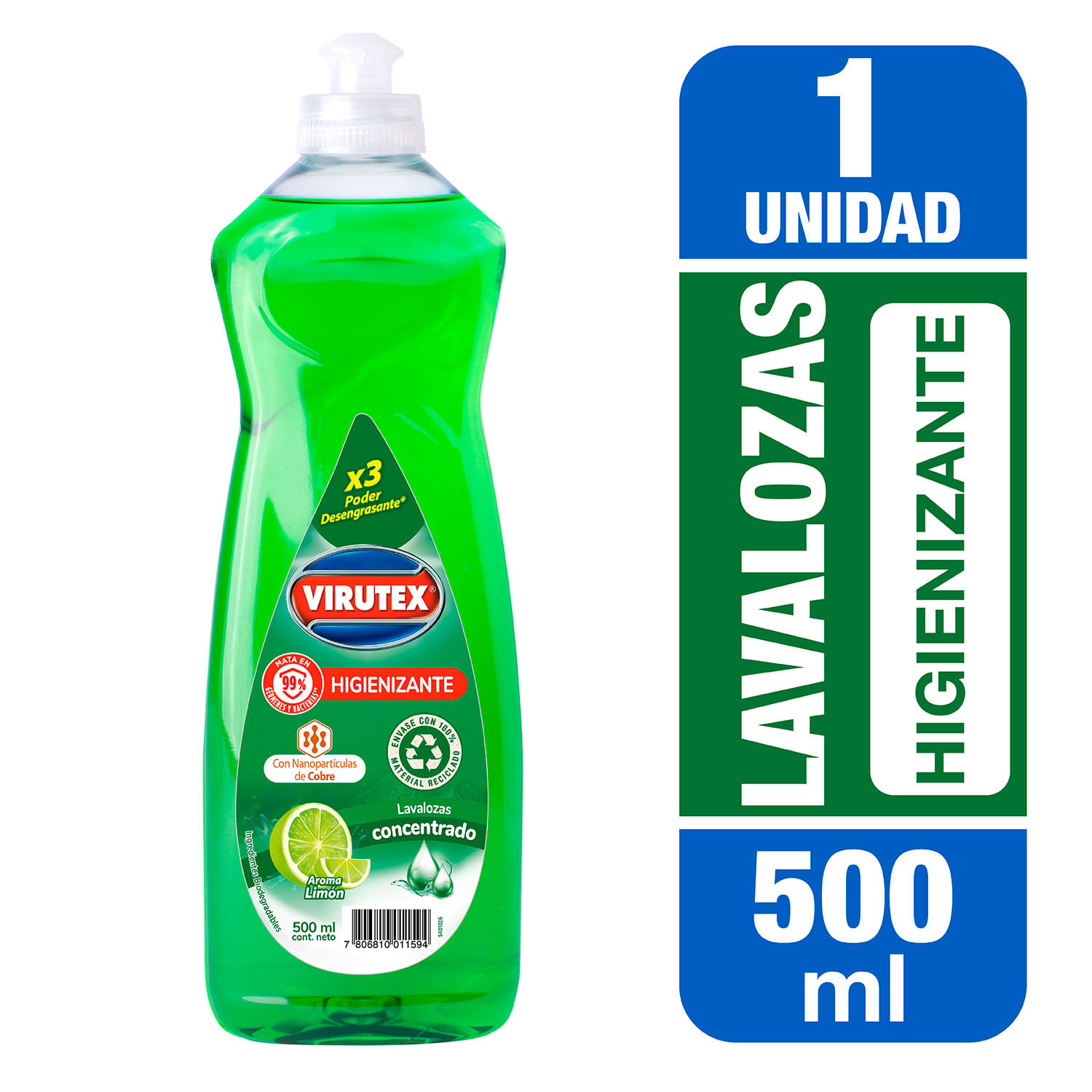 Lavaloza Higienizante 1200Ml Virutex