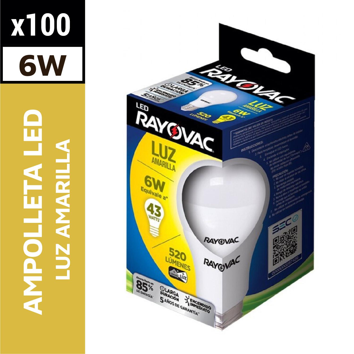 Led 6W Luz Amarilla (43W)