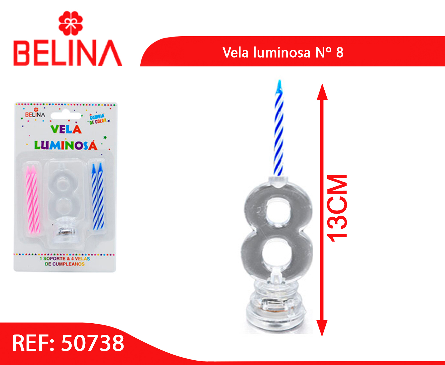 Velas Luminosas Economica 156 Grs 1X40