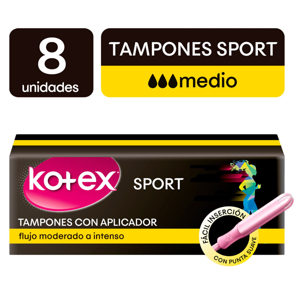 Kotex Tampones Con Aplicador 16X8 Medio