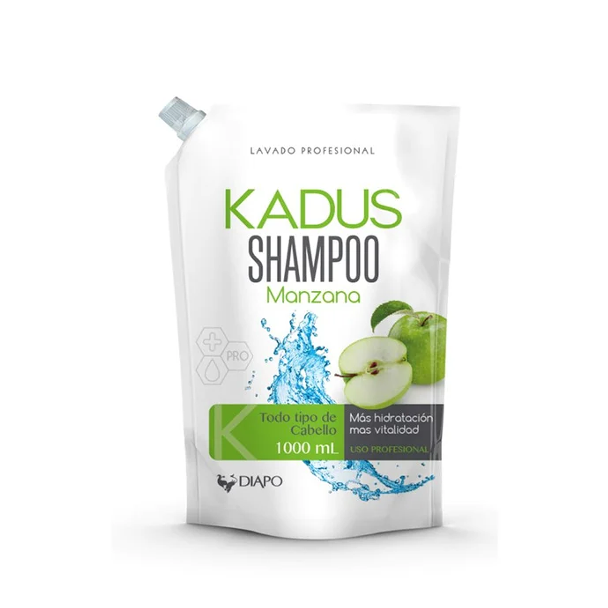 Shampoo Liquido Manzana Doypack 900Ml Kadus 10X1