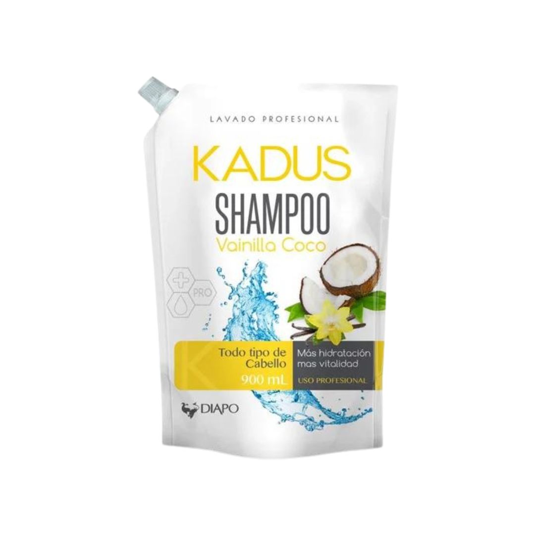 Shampoo Liquido Vainilla Coco Doypack 900Ml Kadus 10X1