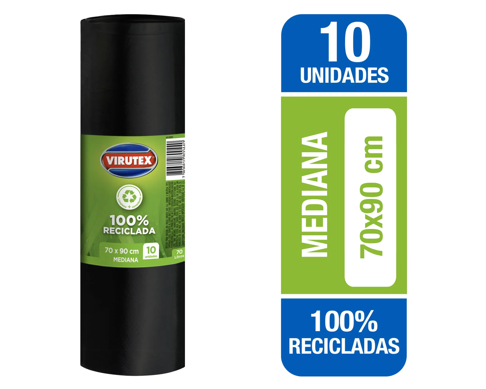 Bolsa Virutex Ecorollo 70X90X20Un