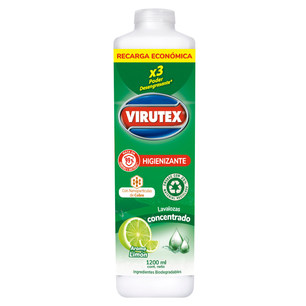 Lavaloza Ecologico Virutex 6X1,2L