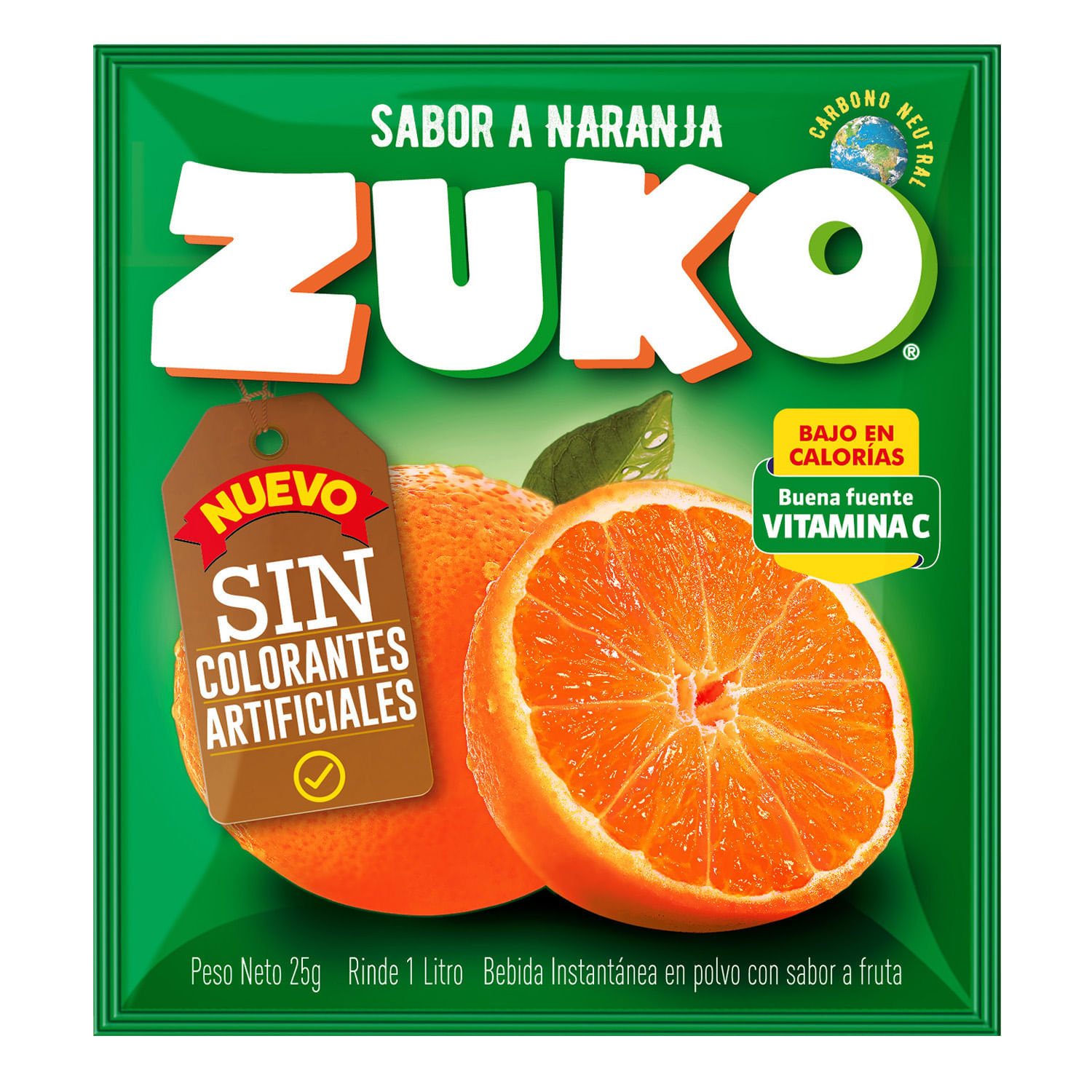 Zuko Nac Naranja Platano 16 10X15G