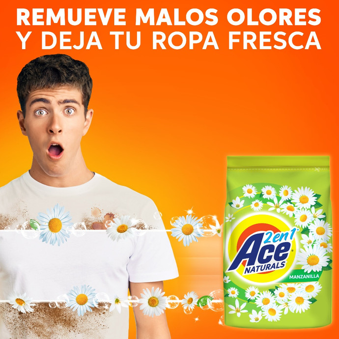 4 Det Ace Naturals Manzanilla 400G + 1 De Regalo
