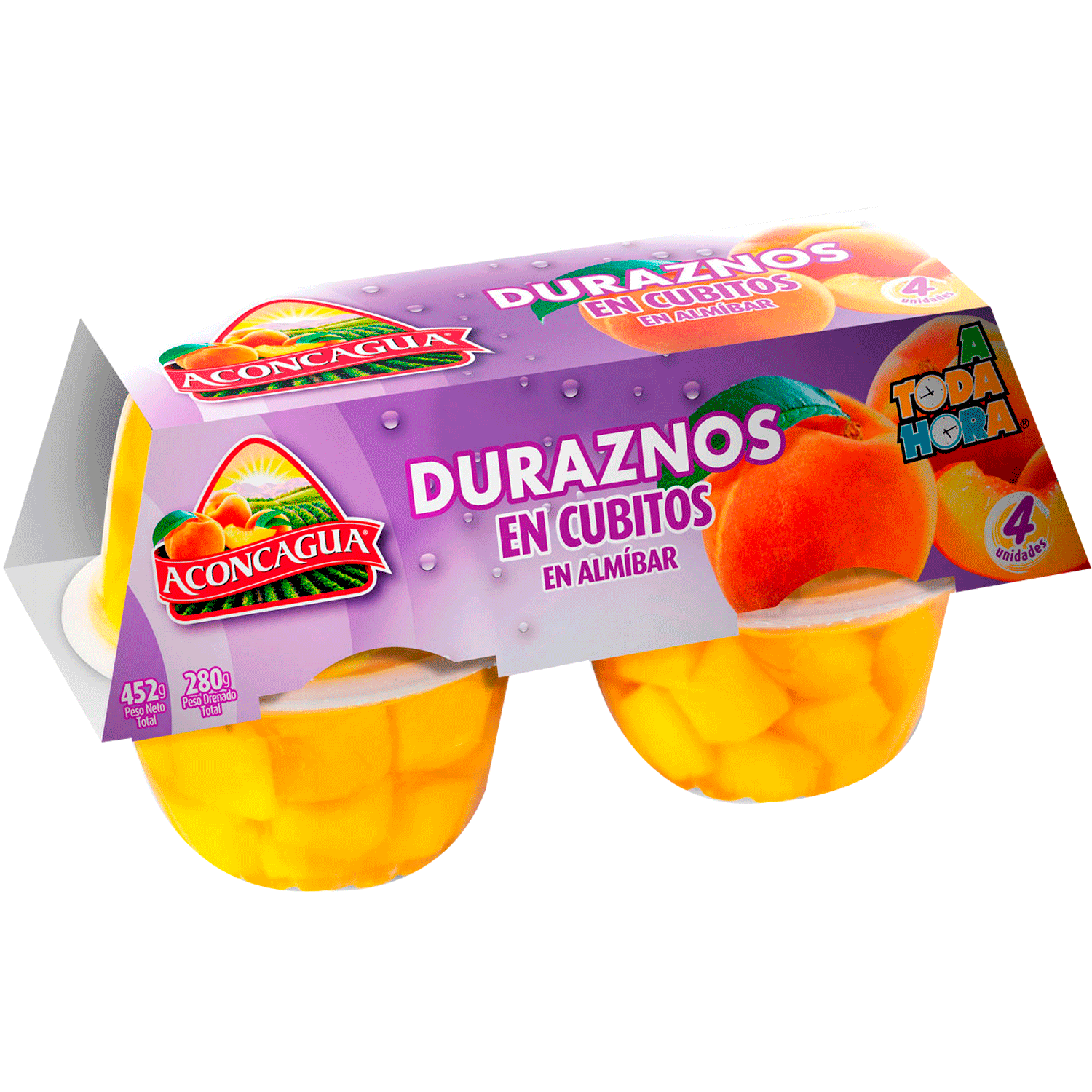 Durazno Mitad Aconcagua 24 X 590 Grs