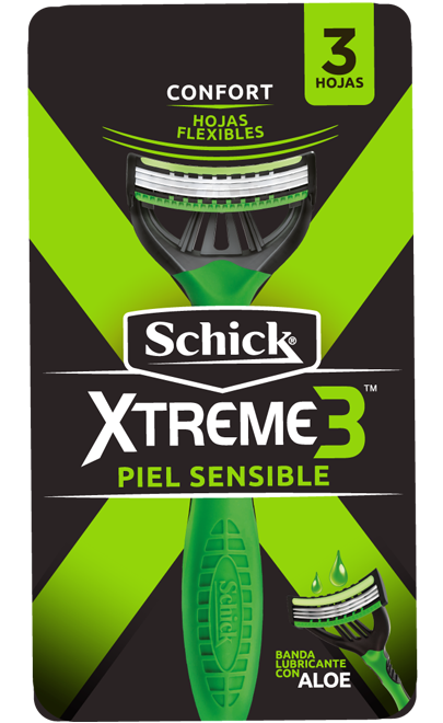 Schick Extreme3 Piel Sensible X 12